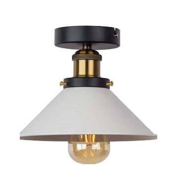 Mylights Retro Rustik Beyaz Plofonyer Tavan Avize