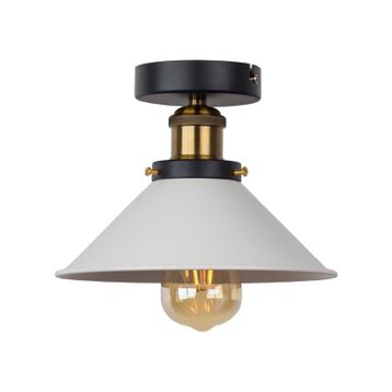 Mylights Retro Rustik Beyaz Plofonyer Tavan Avize