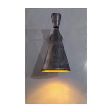 Mylights Retro Rustik Gri Eskitme Duvar Lambası Aplik