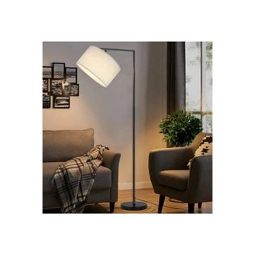 Mylıghts Retro Rustik Modern Krem Kumaş Köşe Lambası Lambader