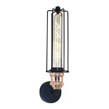 Mylights Retro Rustik Siyah Bakır Mafsalı Aplik Kafes Aplik