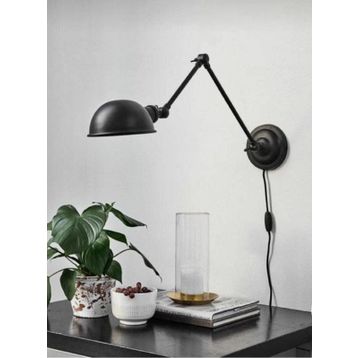 Mylights Retro Rustik Siyah Duvar Lambası Aplik
