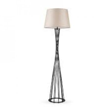 Mylights Retro Siyah Köşe Lambası Lambader