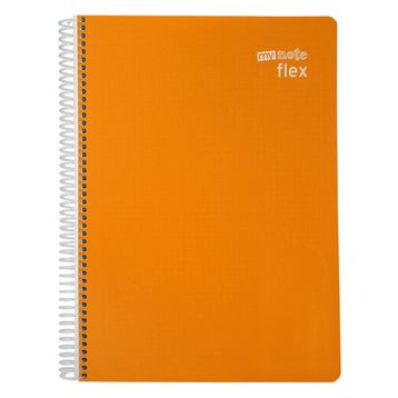 Mynote Flex A4 80 Yaprak PP Kapak Turuncu Çizgili Defter