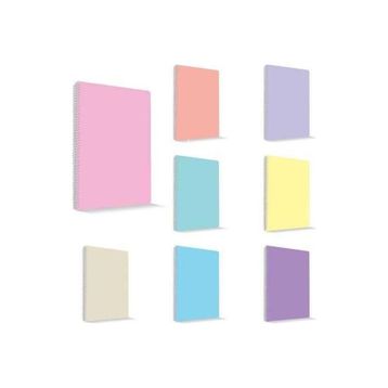 Mynote MFXPA-A4140-Ç Flex Pastel PP Kapak A4 140 Yaprak Çizgili Spiralli Defter