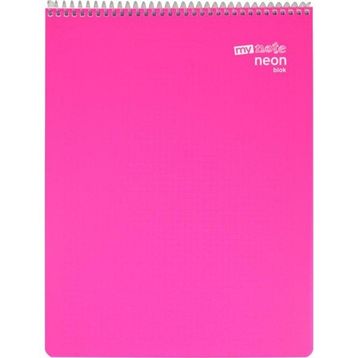 Mynote Neon Blok A5 80 Yaprak Pembe Çizgili Defter