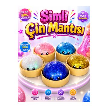 MYÖZYURT Simli Çin Mantısı Dumpling Squishy