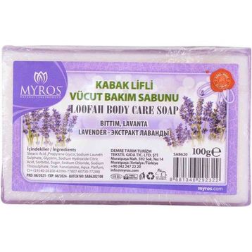 Myros 100 gr Bıttım Lavanta Esanslı Kabak Lifli Vücut Bakım Sabunu