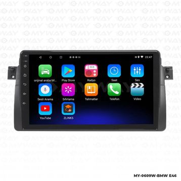 Myway Bmw E46 Android 12 Kablosuz Carplay Navigasyon Multimedya Ekran