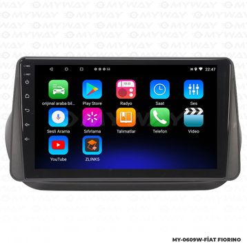 Myway Fiat Fiorino Android 12 Kablosuz Carplay Navigasyon Multimedya Ekran Teyp