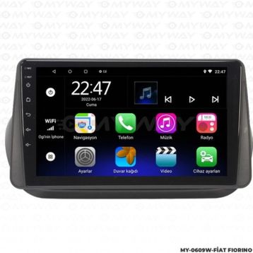 Myway Fiat Fiorino Android 12 Kablosuz Carplay Navigasyon Multimedya Ekran Teyp