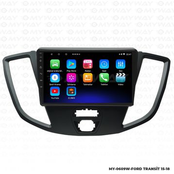 Myway Ford Transit Android 12 Kablosuz Carplay Navigasyon Multimedya Ekran