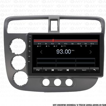 Myway Honda V-Tech 2 4 GB RAM Android Multimedya Carplay Navigasyon Ekran