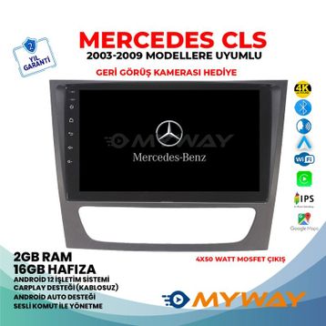 Myway Mercedes Cls W218-W219 Android 12 Multİmedya Kablosuz Carplay Navigasyon Ekran Teyp