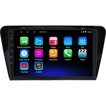 Myway Skoda Octavia Android 12 Multimedya Kablosuz Carplay Navigasyon Ekran