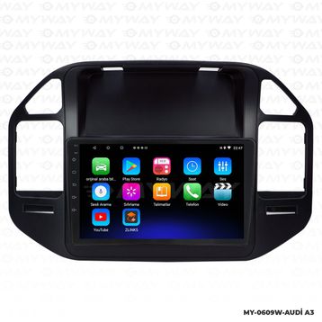 Myway tsus Pajero Android 12 Kablosuz Carplay Nagasyon Mulmedya Ekran Teyp