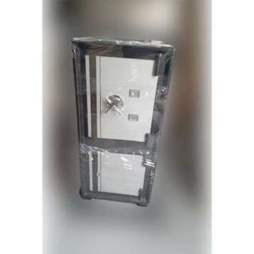 MyWondry Çift Kapılı Yangına ve Depreme Dayanıklı 85 cm Siyah Gri Şifreli Çelik Para Kasası