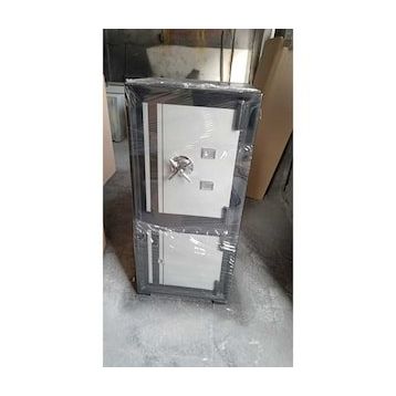 MyWondry Çift Kapılı Yangına ve Depreme Dayanıklı 85 cm Siyah Gri Şifreli Çelik Para Kasası