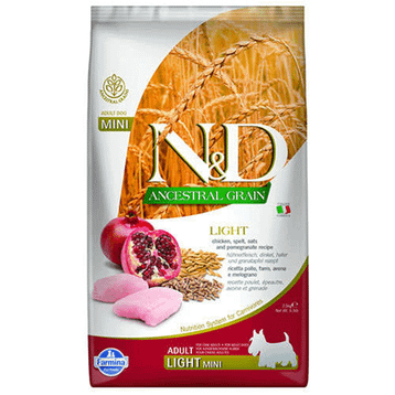 N & D 7 kg Mini Tavuk ve Narlı Düşük Tahıllı Yavru Köpek Maması