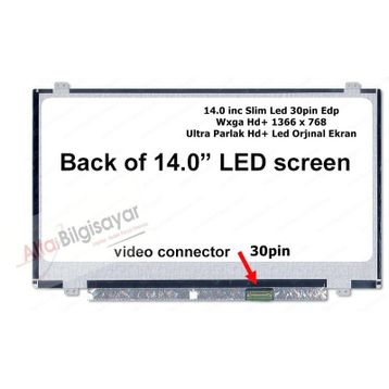 N140BGA-EB3 LED 14 Slim 30Pin Uyumlu LCD Ekran Panel