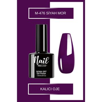 Nail Master M476 7.3 ml Kalıcı Oje Siyah Mor