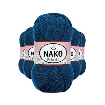 Nako 10328 Pırlanta Amigurumi 5 Adet Petrol Mavi El Örgü İpi Yünü