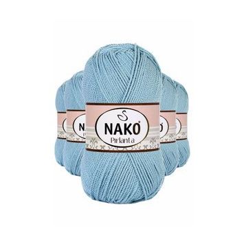 Nako 10482 Pırlanta Amigurumi 5 Adet Azur El Örgü İpi Yünü