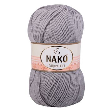 Nako 11538 Gri 100 grSüper İnci El Örgü İpi