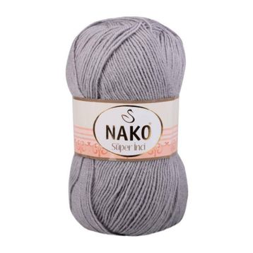 Nako 11538 Gri 100 grSüper İnci El Örgü İpi