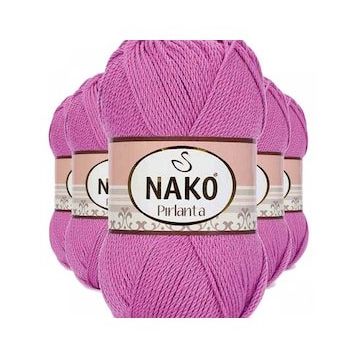Nako 1249 5 Adet Gül Pırlanta Amigurumi El Örgü İpi Yünü