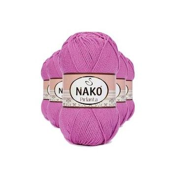 Nako 1249 5 Adet Gül Pırlanta Amigurumi El Örgü İpi Yünü