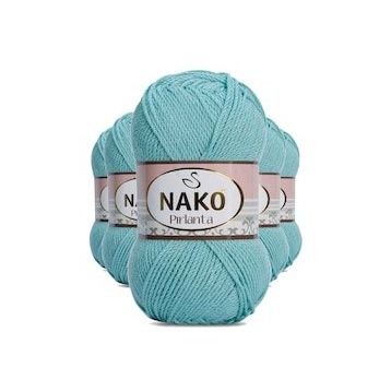 Nako 1297 Pırlanta Amigurumi 5 Adet Su Yeşili El Örgü İpi Yünü
