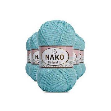 Nako 1297 Pırlanta Amigurumi 5 Adet Su Yeşili El Örgü İpi Yünü