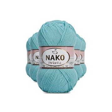 Nako 1297 Pırlanta Amigurumi 5 Adet Su Yeşili El Örgü İpi Yünü
