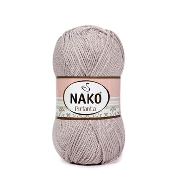 Nako 3079 5 Adet 100 gr Pembeli Gri Süper İnci El Örgü İpi