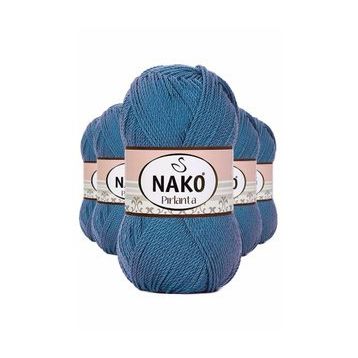 Nako 3409 5 Adet Turkuaz Pırlanta Amigurumi El Örgü İpi Yünü