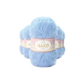 Nako 4129 5 Adet Mavi Paris El Örgü İpi Yünü
