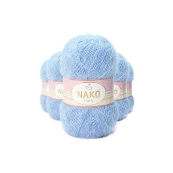 Nako 4129 5 Adet Mavi Paris El Örgü İpi Yünü