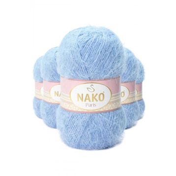 Nako 4129 5 Adet Mavi Paris El Örgü İpi Yünü