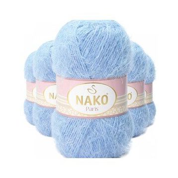 Nako 4129 5 Adet Mavi Paris El Örgü İpi Yünü