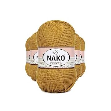 Nako 6706 5 Adet Altın Pırlanta Amigurumi El Örgü İpi Yünü