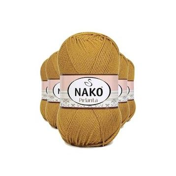 Nako 6706 5 Adet Altın Pırlanta Amigurumi El Örgü İpi Yünü