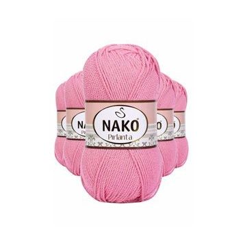 Nako 6740 5 Adet Pembe Pırlanta Amigurumi El Örgü İpi Yünü