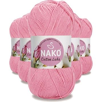 Nako 97549 Pembe 5 Adet Cotton Lüks Yelek Tunik Kazak Bluz Hırka İpi Yünü