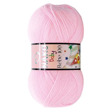 Nako Bebe 100 2197 Açık Pembe Örgü İpi