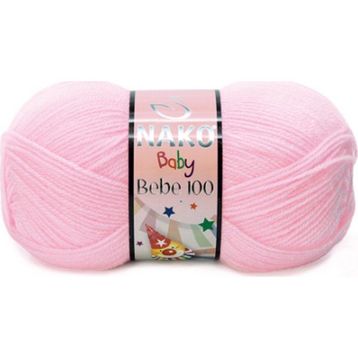 Nako Bebe 100 2197 Açık Pembe Örgü İpi