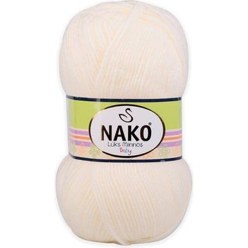 Nako Bebe 100 99064 Ekru El Örgü İpi
