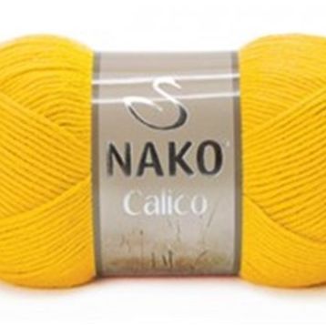 Nako Calico 4285 Sarı El Örgü İpi
