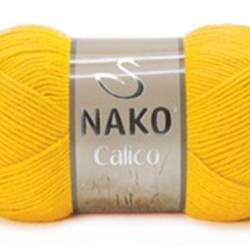 Nako Calico 4285 Sarı El Örgü İpi