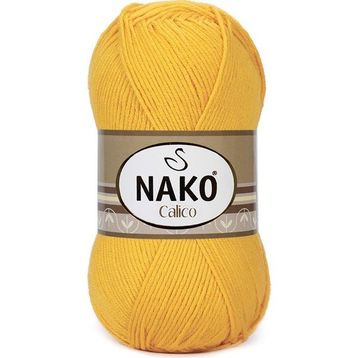 Nako Calico 4285 Sarı El Örgü İpi